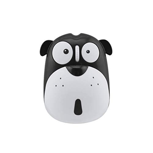 FLY WAY Cute Wireless Mouse, Cartoon Dog 2.4GHz Rechargeable Cordless Mouse with Nano USB Receiver Children Mice Kids Gaming Mouse for Notebook,Laptop,PC,Desktop (black) - color: black
