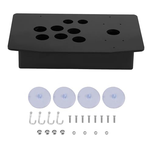 Black Acrylic Panel and Case DIY Set Kits, Black DIY Set Kits Acrylic Panel and Inclined Cases Replacement for ARCADE Game