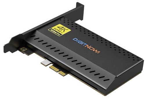 VIXLW 4K Internal Capture Card, PCIe Capture Card, HDMI, 4K60 Passthrough, Ultra-Low Latency for Streaming & Recording, for PS4/5, Xbox Series X/S, in OBS, YouTube, Single & Dual PC Setups, Black - color: Carbon