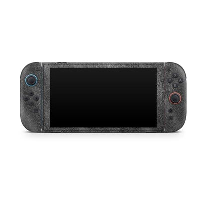 Glossy Glitter Gaming Skin Compatible with Nintendo Switch 2 Console Only - Black Leather - Premium 3M Vinyl Protective Wrap Decal Cover - Easy to Apply | Crafted in The USA by MightySkins - color: Black Leather, size: Switch 2 Console Skin Only, style: G