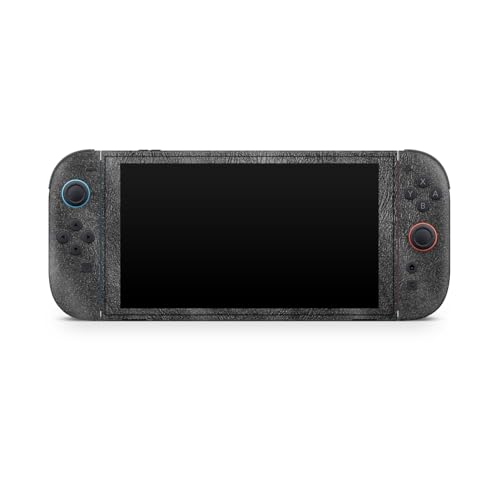 Glossy Glitter Gaming Skin Compatible with Nintendo Switch 2 Console Only - Black Leather - Premium 3M Vinyl Protective Wrap Decal Cover - Easy to Apply | Crafted in The USA by MightySkins - color: Black Leather, size: Switch 2 Console Skin Only, style: G