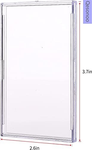Cards Sleeves Top Loaders 10 Hard Acrylic Card Protector Clear Card Brick + 1 Display Stand Fit for Trading Cards,Standard Sports Cards,Baseball Card Holder Cases Collectibles White - color: 10 + 1