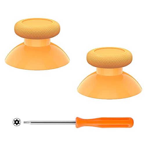 eXtremeRate Replacement Thumbsticks for Xbox Series X & S Controller, Joysticks Repair Kit for Xbox Wireless Controller, Custom Analog Stick Buttons for Xbox One S/X/Elite Controller - Caution Yellow - color: Caution Yellow