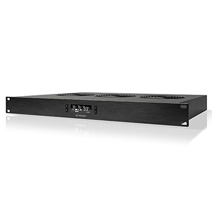 AC Infinity CLOUDPLATE T2, Rack Mount Fan 1U, Top Exhaust Airflow | Designed for Cooling AV, Home Theater, Network 19” Racks