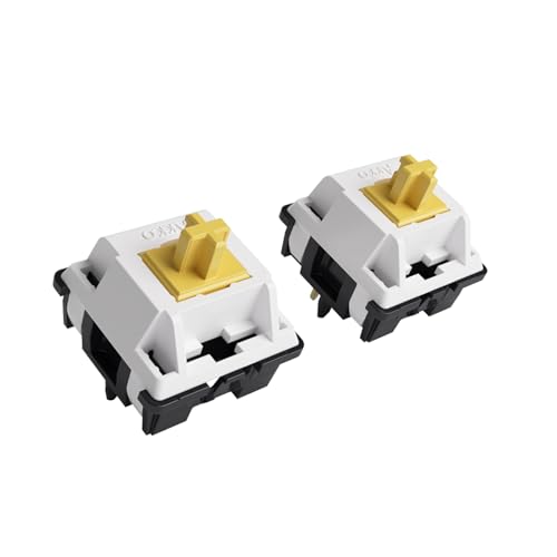 Akko V3 Penguin Tactile Silent Keyboard Switch for Mechanical Gaming Keyboard, 5-Pin 50gf Quiet Pre-Lubed Switches with Standard MX Structure (45pcs) - color: Penguin