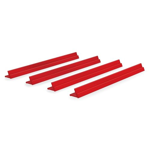 Hands Free Card Holder Stand, Non-Slip, 4 pieces, 13.4 Inches (34 cm), Made in Japan, for Card Games, Lightweight, TCG, (Red) - style: 4 Pack-Red