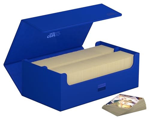 Ultimate Guard Arkhive 800+, Deck Case for 800 Double-Sleeved TCG Cards, Blue, Compatible with Boulders, Magnetic Closure & Microfiber Inner Lining - color: Blue, size: 800+