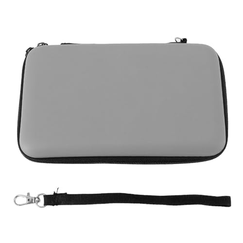 Hard Shell Carrying Case for New 3DS XL/2DS XL - Travel Protective Storage with 8 Game Cartridge Slots & Water Proof PU Exterior (Silver) - color: Silver