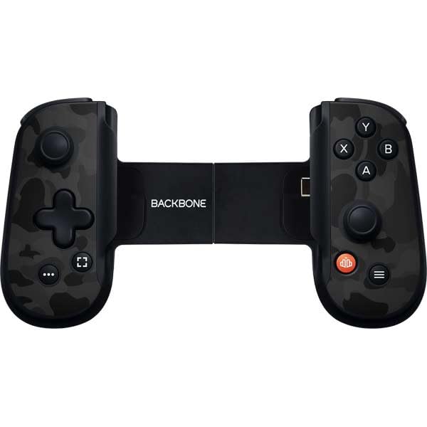 Skinit Decal Gaming Skin Compatible with Backbone One for iPhone Game Controller - Shark Teeth Grey Street Camo Design - color: Grey - CAMBPE11