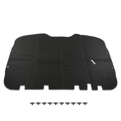 CNNELL Hood Insulation Pad 1/2" with Clips Compatible with 2000-2006 Chevrolet Tahoe & Suburban Black - style: 2000-2006 Chevy Tahoe/Suburban