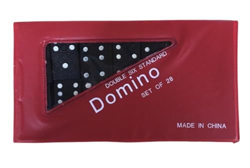 Mini Wood Domino Set - Wooden Dominoes in Travel Case