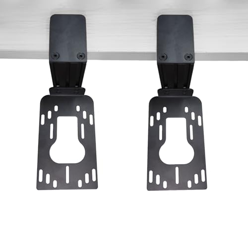 HTLAKIKJ 2 Set Hotas Desk Mount for Flight Simulator Controls | Compatible with Thrustmaster Sol R2/R1/R4, Hotas 4/X/One/ Stick X/T-16000M Flight Throttle and Joystick Flight Sim Holder