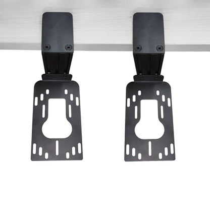 HTLAKIKJ 2 Set Hotas Desk Mount for Flight Simulator Controls | Compatible with Thrustmaster Sol R2/R1/R4, Hotas 4/X/One/ Stick X/T-16000M Flight Throttle and Joystick Flight Sim Holder