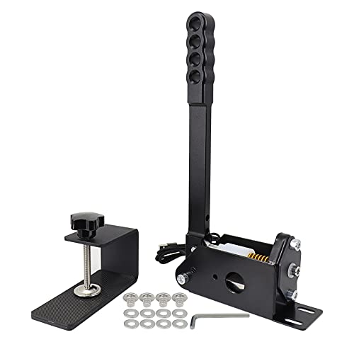 Mkbve 14Bit PC USB Handbrake - Sim Racing Handbrake for Logitech G920 G29 G25 G27 T500 T300 FANATECOSW Dirt Rally
