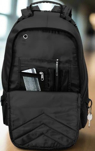 Broad Bay Boise State Backpack | Official BSU Broncos Logo, Padded Laptop Computer Section, Premium 600 Denier Nylon Fabric, - color: Black