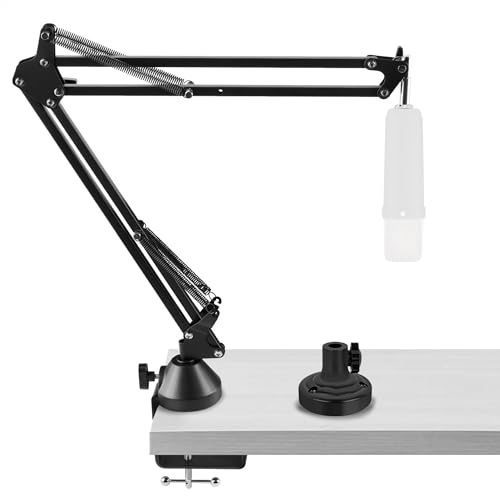 GEEKRIA for Creators Microphone Arm Compatible with Rode NT-USB, NT1-A, NT1, Mic Boom Arm Mount with Table Flange Adapter, Adjustable Suspension Stand, Desk Mount Holder