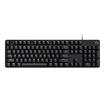 Logitech G413 SE Full-Size Mechanical Gaming Keyboard - Black | Backlit, anti-ghosting, compatible with Windows and macOS, aluminum material - size: Full Size