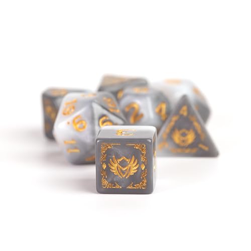 D&D Adventure Dice (Paladin Class: White) - style: Paladin Class: White