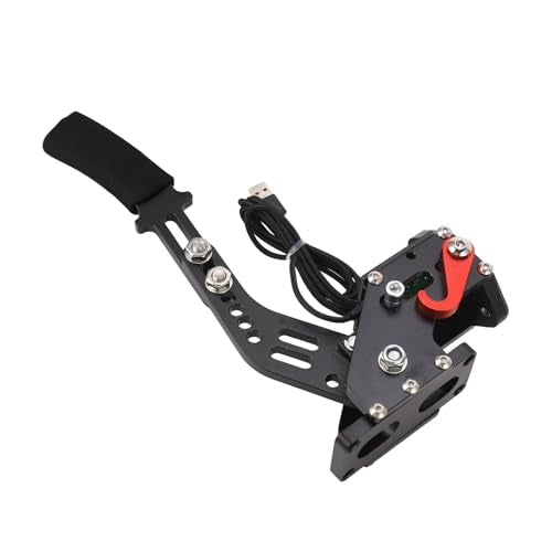 USB Handbrake, 14Bit PC USB Handbrake for Racing Games G27 G25 G29 T500 T300 Fanatecosw Lfs Dirt Rally (Black)