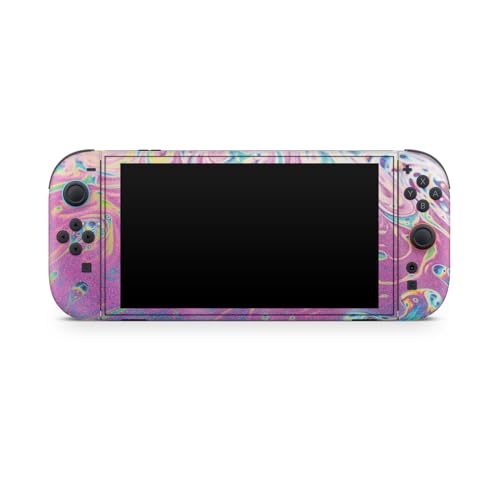Glossy Glitter Gaming Skin Compatible with Nintendo Switch 2 Console Only - Magenta Wash - Premium 3M Vinyl Protective Wrap Decal Cover - Easy to Apply | Crafted in The USA by MightySkins - color: Magenta Wash, size: Switch 2 Console Skin Only, style: Glo