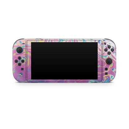 Glossy Glitter Gaming Skin Compatible with Nintendo Switch 2 Console Only - Magenta Wash - Premium 3M Vinyl Protective Wrap Decal Cover - Easy to Apply | Crafted in The USA by MightySkins - color: Magenta Wash, size: Switch 2 Console Skin Only, style: Glo