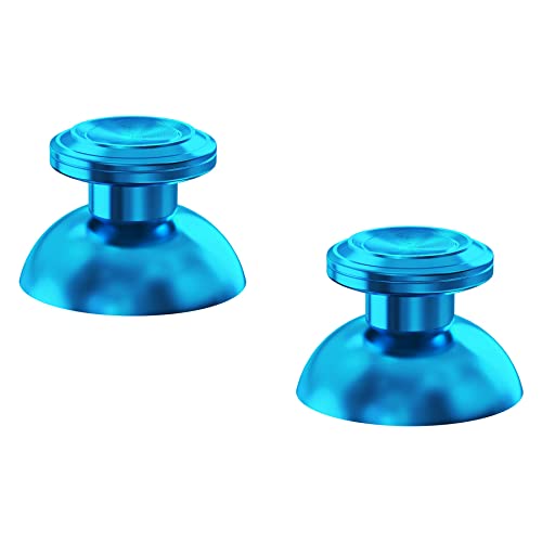 eXtremeRate Custom Blue Metal Thumbsticks for PS5 Controller, Replacement Aluminum Analog Stick Joystick for PS4 Controller - color: Blue
