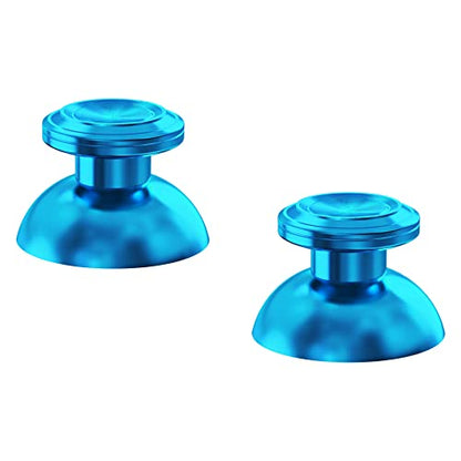 eXtremeRate Custom Blue Metal Thumbsticks for PS5 Controller, Replacement Aluminum Analog Stick Joystick for PS4 Controller - color: Blue