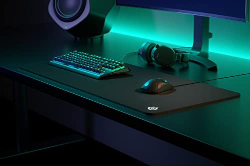 SteelSeries QcK Gaming Mouse Pad - XXL Thick Cloth - Sized to Cover Desks - color: Black, size: XXL, style: Heavy