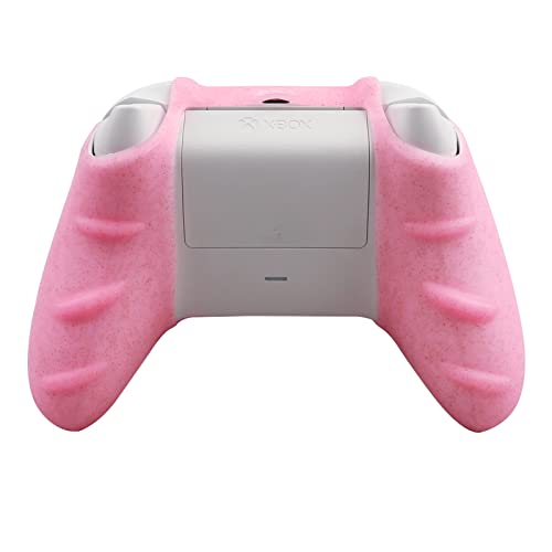 RALAN Glitter Controller Skin for Xbox Series, Anti-Slip Silicone Controller Cover Protector Case Compatible for Xbox Series Gamepad Joystick with 4 Cat Caps and Black Pro Thumb Grip x 8. - color: Pink