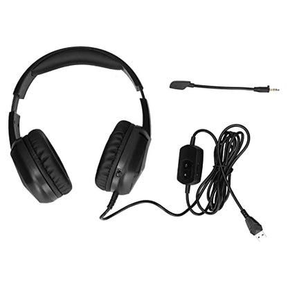 Wired Stereo Gaming Headset with Detachable Microphone for PCs Laptops and Game Consoles Comfortable Design (Without 3.5mm Plug) - size: Without 3.5mm plug