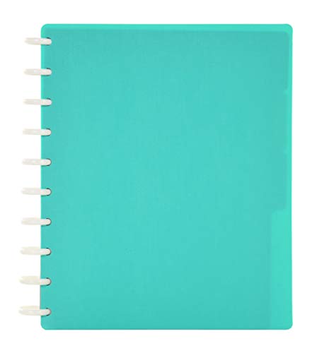 Talia Discbound Notebooks, Planner, Customizable, (Celestial Turquoise, Midsize (7.5in x 9.75in)) - color: Celestial Turquoise, size: Midsize (7.5in x 9.75in)
