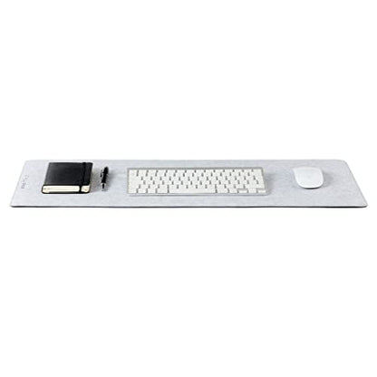 Premium Felt Desk Mat | Small 12" x 27.5" | Multifunctional Desk Pad for Home Office | Light Gray - color: Light Gray, size: 12" x 27.5"