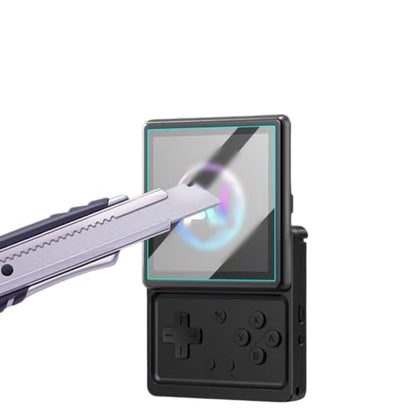 Tempered Glass Screen Protector For RG Rotate Handheld Game Player,9H Hardness HD Clear Anti-Scratch Anti-Fingerprint Ultra-Thin Screen Guard Film For RG Rotate Retro Gaming Console