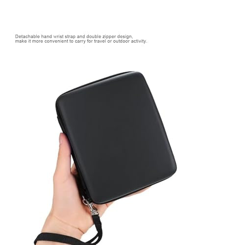 Carrying Case for 2DS with 8 Game Card Holders Protective Hard Shell Travel Carrying Case Pouch for Console Accessories Shockproof Dust Proof (Black) - color: Black
