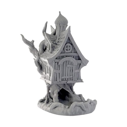 Baba Yaga Dice Tower - Fantasy Gaming Accessory for Board Games, D&D & Tabletop RPGs (Paintable)