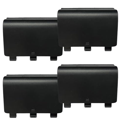 4 Pack One Controller Battery Back Cover for Xbox One, One S, One X Controller [NOT for Xbox SeriesS/X],Replacement Battery Back Shell Covers Compatible with Xbox One/One S/One X Controllers (Black) - color: Black