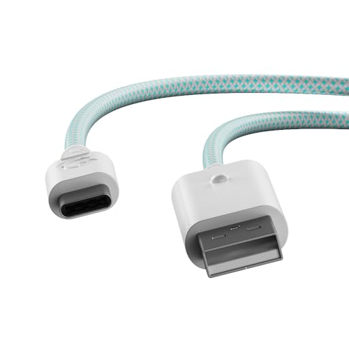 GameSir USB-C Cable for G7 SE, G7, T4 Kaleid (White & Cyan) - color: White & Cyan