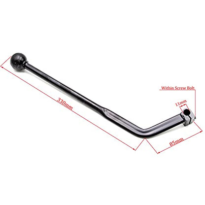 PRO BAT 135° Universal Motorcycle Hand Gear Shift Lever Handle Shifter | for 50cc 70cc 90cc 110cc 125cc Quad Pit Bike ATV Buggy Taotao Sunl Coolster Black - color: Black