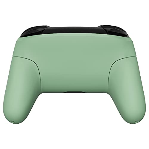 eXtremeRate Matcha Green Faceplate Backplate Handles for Nintendo Switch Pro, DIY Replacement Hand Grip Housing Shell Cover for Nintendo Switch Pro Controller - Controller NOT Included - color: Matcha Green