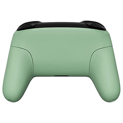 eXtremeRate Matcha Green Faceplate Backplate Handles for Nintendo Switch Pro, DIY Replacement Hand Grip Housing Shell Cover for Nintendo Switch Pro Controller - Controller NOT Included - color: Matcha Green