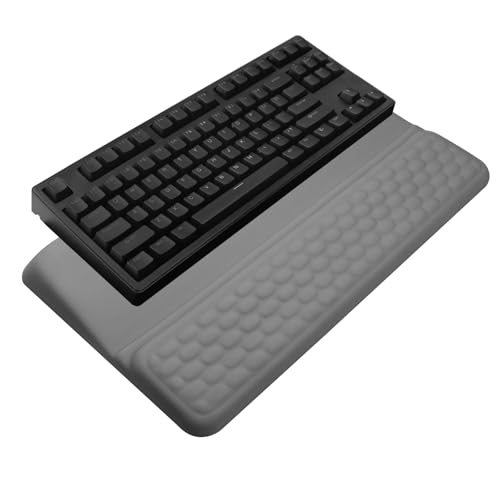 Computer Keyboard Stand with Wrist Rest, Ergonomic Tilted Keyboard Holder - Keyboard Riser with Wrist Pad - Keyboard Tray Support for Office Home - Gray - color: Keyboard Stand - Gray