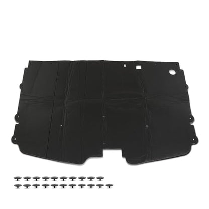 CNNELL Hood Insulation Pad 1/2" with Clips Compatible with 1988-1998 Chevy Truck C1500 K2500 3500 Black - style: 1988-1998 Chevy Truck