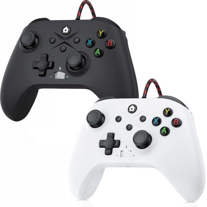 Gamrombo 2 Pack Wired Controlle Compatible with Xbox Series X/S/Xbox One/Xbox One S/One X, PC with Turbo/Macro Function /3.5mm Headphone Jack