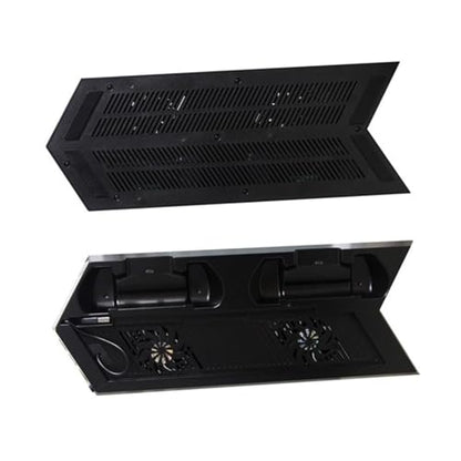 Uonlytech Vertical Stand Cooling Fan Base for Controllers Console Stand with 2 Fans Charging Station Dual Charger Ports Hub