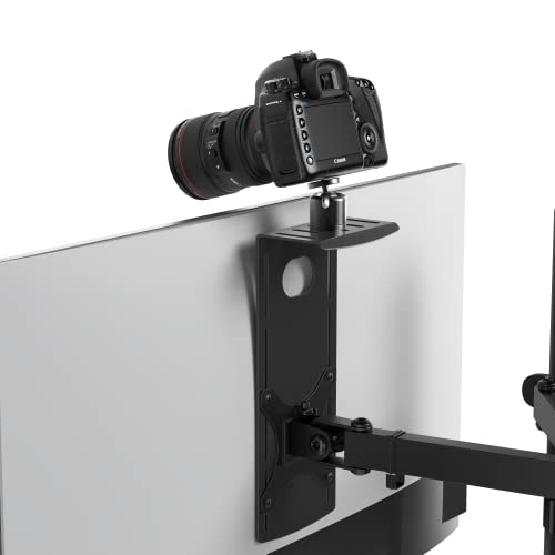 HumanCentric DSLR Monitor Mount Small, Desk Camera Mounting | Light Webcam, Microphone Shelf for Monitor VESA Arm, Replace Clamp Tripods, 100x100mm Patterns, Aluminum, Hardware Included - size: Small Shelf