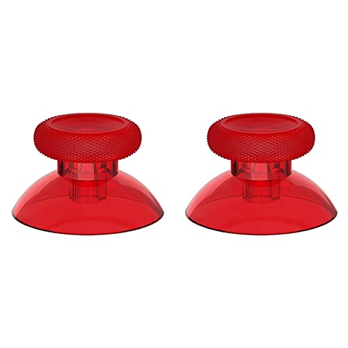 eXtremeRate Replacement Thumbsticks for Xbox Series X/S Controller, Joysticks Repair Kit Accessories, Custom Analog Stick Buttons for Xbox One S/X/Elite Controller - Clear Red - color: Clear Red