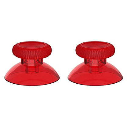 eXtremeRate Replacement Thumbsticks for Xbox Series X/S Controller, Joysticks Repair Kit Accessories, Custom Analog Stick Buttons for Xbox One S/X/Elite Controller - Clear Red - color: Clear Red