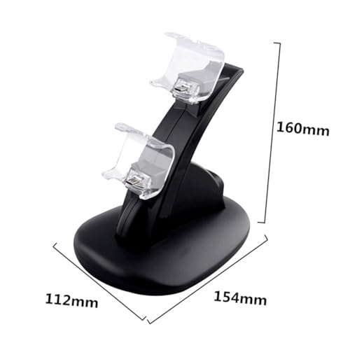 Controller Charger Charging Station Dual USB Charging Dock for Pro Slim Controllers with Led Indicator for Gamepad Storage