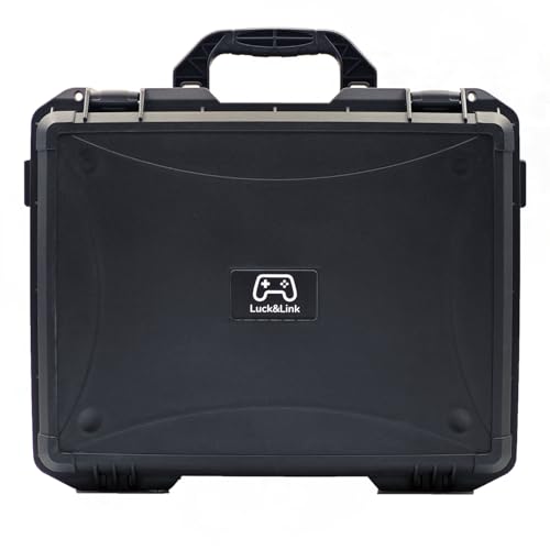 Luck&Link Carrying Bag Case for Steam Deck OLED/LCD, Hard Professional Waterproof Steam Deck Storage Case, Controllers, Small Docking Station& Other Accessories AC Charger Storage,Large Capacity