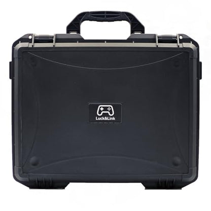 Luck&Link Carrying Bag Case for Steam Deck OLED/LCD, Hard Professional Waterproof Steam Deck Storage Case, Controllers, Small Docking Station& Other Accessories AC Charger Storage,Large Capacity